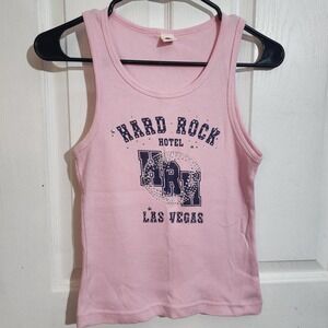 Y2K Bedazzled Pink Hard Rock Tank